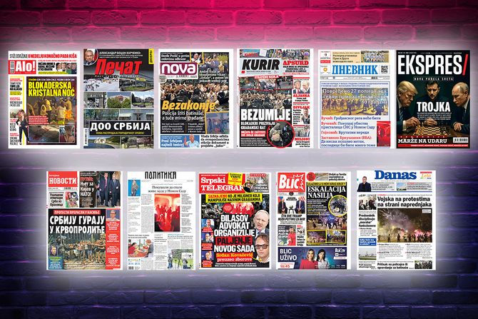 Prelistavanje pregled štampe naslovne strane novine Fičer