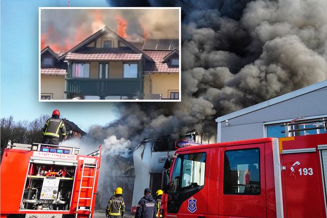 Veliki požar u hotelu “Golub” na Goliji