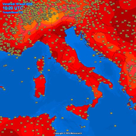 Trenutne temperature vazduha Trenutne temperature vazduha