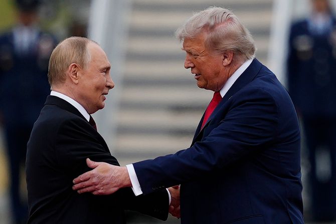 Vladimir Putin, Donald Tramp, Aljaska
