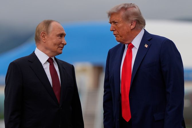 Vladimir Putin, Donald Tramp, Aljaska Vladimir Putin, Donald Tramp, Aljaska