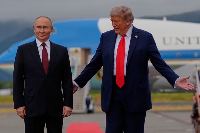 Vladimir Putin, Donald Tramp, Aljaska