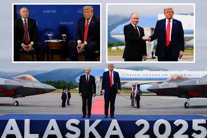 Vladimir Putin, Donald Tramp, Aljaska