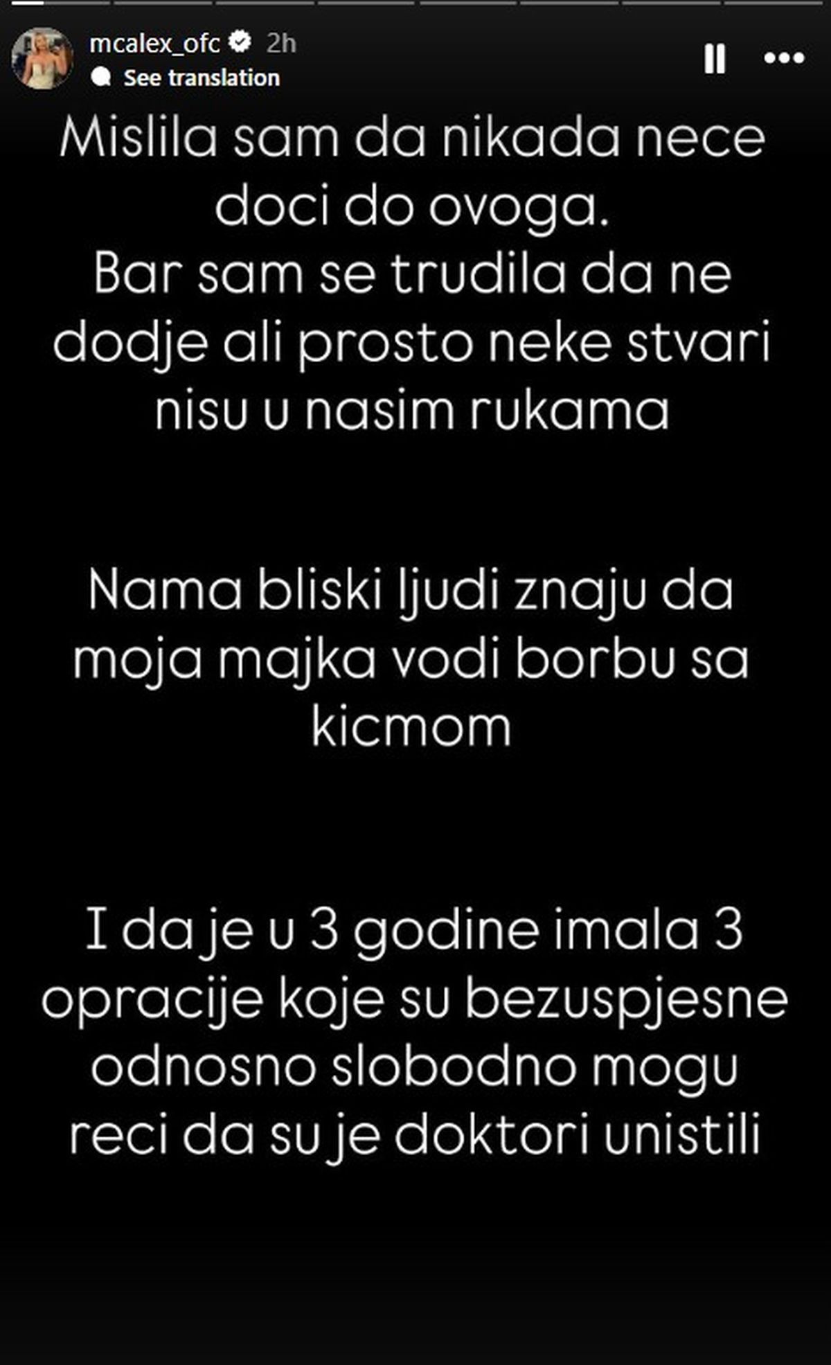 Bivša učesnica rijalitija moli za pomoć, sakuplja novac na račun za bolesnu majku: Oglasila se zabrinuta