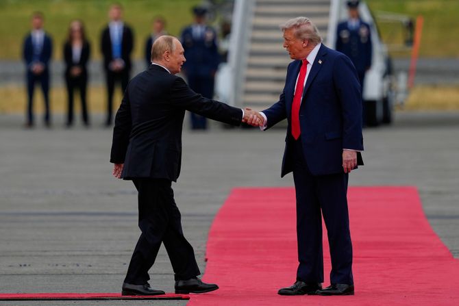 Vladimir Putin, Donald Tramp, Aljaska Vladimir Putin, Donald Tramp, Aljaska