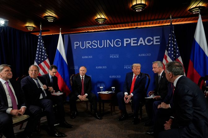 Vladimir Putin, Donald Tramp, Aljaska