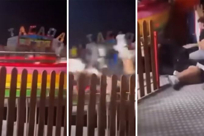 luna park, grcka, nesreca, cetvoro povredjeno