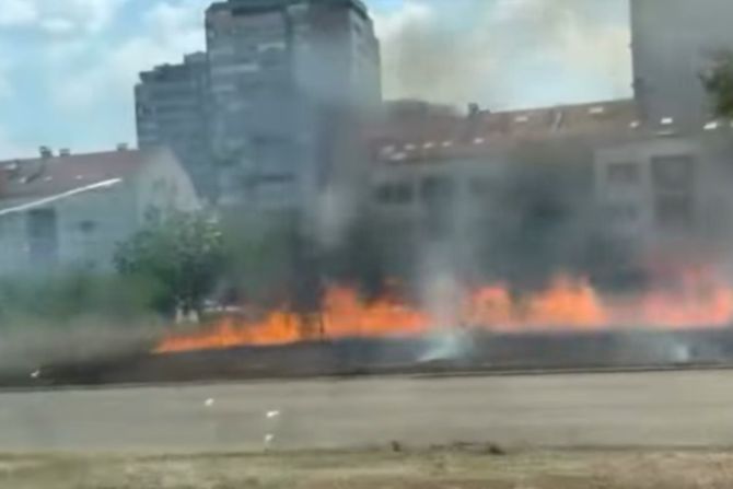 Požar, Jurija Gagarina, Novi Beograd