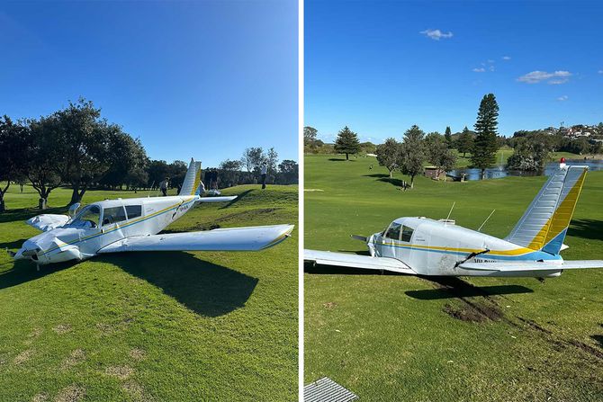 prinudno sletanje aviona na golf teren