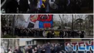 Kako se druže prve ekipe Grobara, unose koreografije, crtaju murali: Rusi objavili brutalan snimak iz Beograda