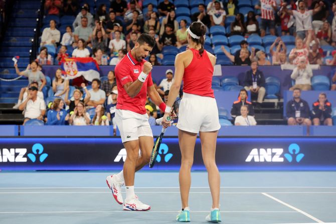 Novak Đoković i Olga Danilović Novak Đoković i Olga Danilović