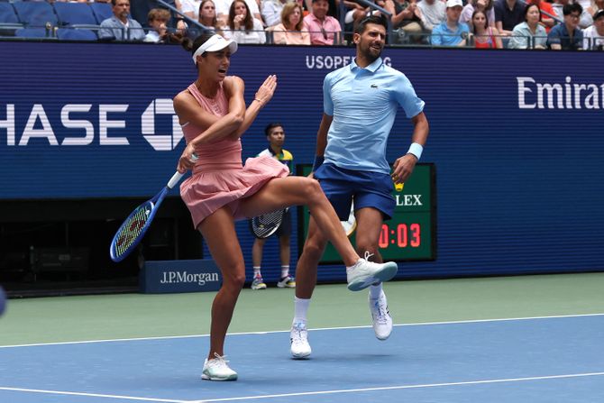 Olga Danilović i Novak Đoković