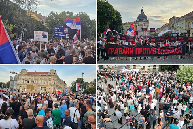 Srbija, skup protiv blokada