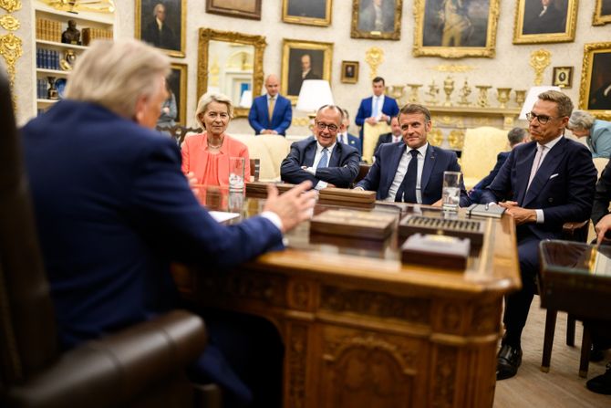 Donald Tramp sa evropskim liderima