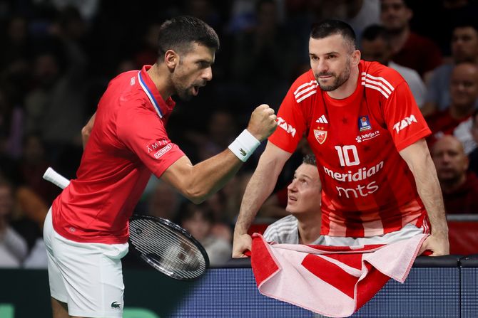 Novak Đoković  i Branko Lazić