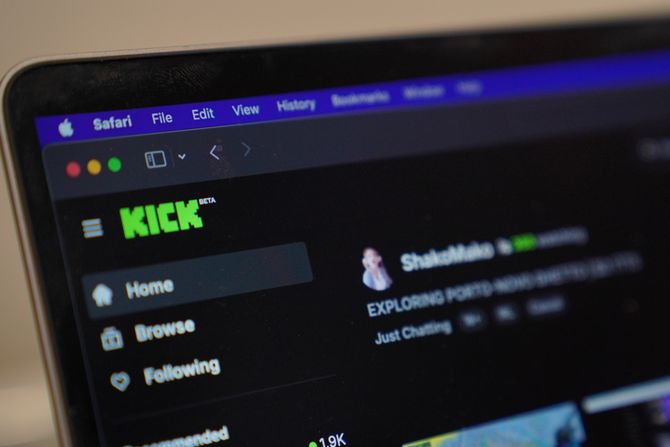 Kick platforma, striming