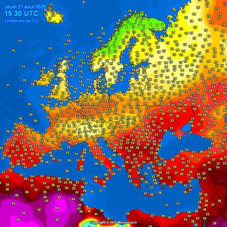 Trenutne temperature vazduha Trenutne temperature vazduha