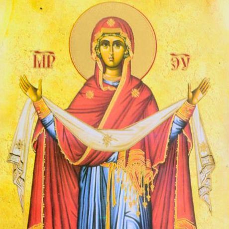 Ikona Pokrov Presvete Bogorodice Stradalne