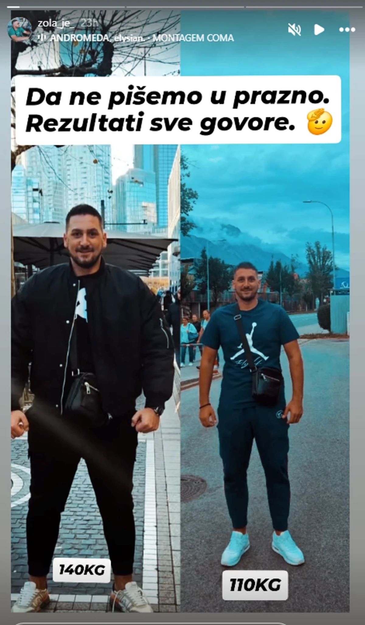 Zola se prepolovio! Smršao je 30 kilograma, pa objavio slike pre i posle dijete: Transformacija šokirala sve