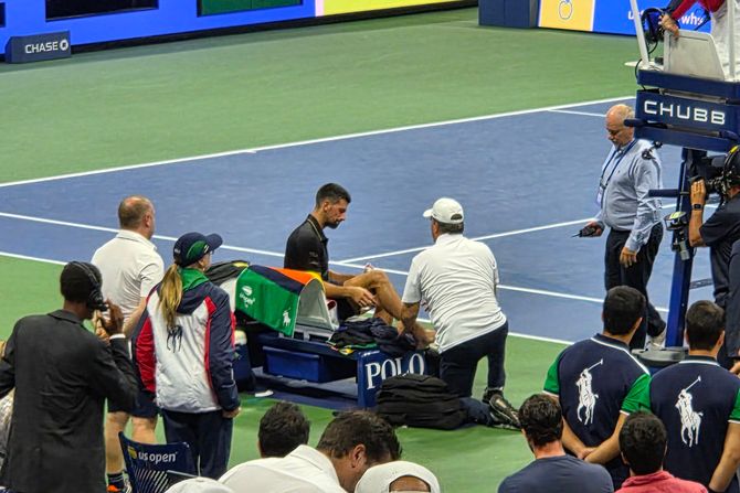 Novak Đoković - Lerner Tijen, medicinski tajm-aut za Novaka