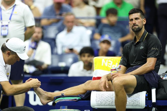 Novak Đoković, stopalo Novak Đoković, stopalo