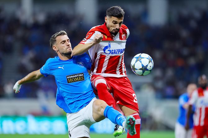 FK Crvena zvezda, FK Pafos, Rade Krunić FK Crvena zvezda, FK Pafos, Rade Krunić