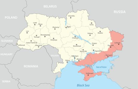 Donbas - deo koji drže Rusi Donbas - deo koji drže Rusi