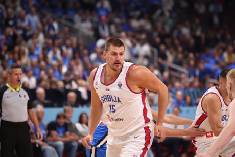 Nikola Jokić, Srbija - Estonija, Eurobasket 2025 Riga, košarka, košarkaši Srbije Nikola Jokić, Srbija - Estonija, Eurobasket 2025 Riga, košarka, košarkaši Srbije