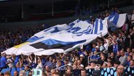 Estonci na kraju meča sa Srbijom razvili ogromnu zastavu Ukrajine, ovo je pisalo na njoj