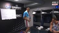 Pogledajte šta je Jokić uradio u svlačionici Srbije, nedugo nakon pobede nad Estonijom