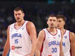 Nikola Jokić, Aleksa Avramović, Bogdan Bogdanović, Srbija - Estonija, Eurobasket 2025 Riga, košarka, košarkaši Srbije