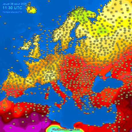 Trenutne temperature vazduha Trenutne temperature vazduha