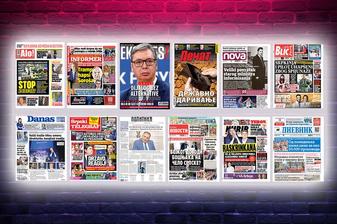 Prelistavanje pregled štampe naslovne strane novine Fičer Prelistavanje pregled štampe naslovne strane novine Fičer