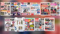 NASLOVNE STRANE DANAŠNJIH NOVINA: Prelistavanje štampe za subotu, 30. avgust 2025. godine