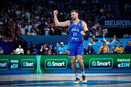 Srbija - Letonija , Eurobasket 2025, košarka