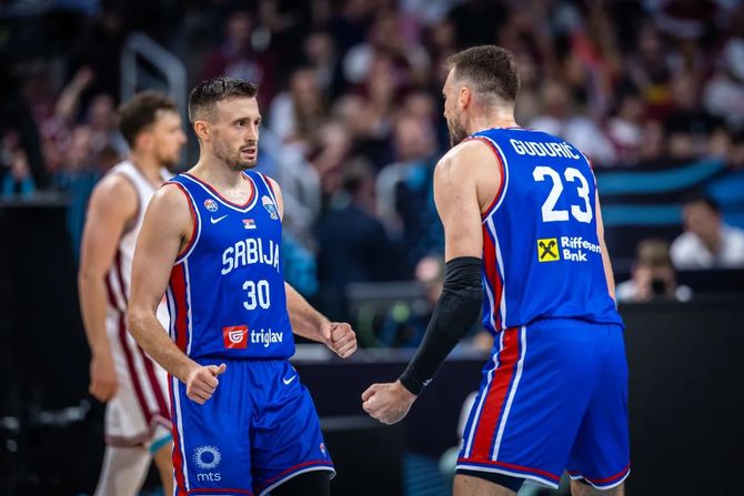 Srbija - Letonija , Eurobasket 2025, košarka