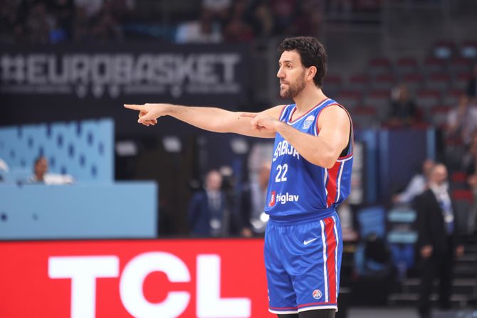 Vasa Micić, Srbija - Letonija , Eurobasket 2025, košarka