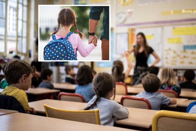 Prvi školski dan prvaci polazak u školu dete Prvi školski dan prvaci polazak u školu dete