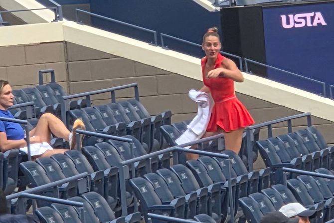 Marta Kostjuk, Novak Đoković, US Open 2025 Marta Kostjuk, Novak Đoković, US Open 2025