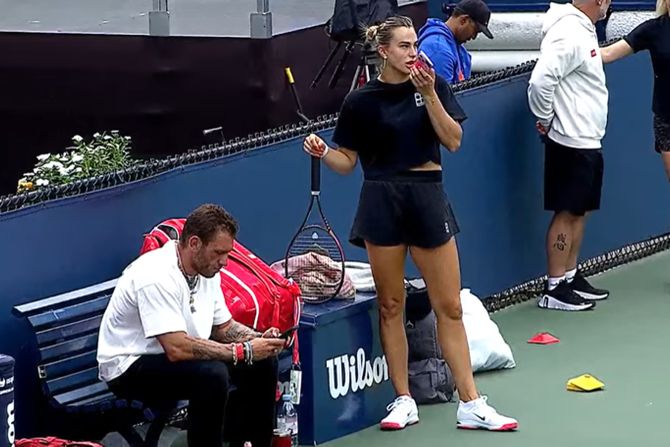 Arina Sabalenka i Jorgos Frangulis Arina Sabalenka i Jorgos Frangulis