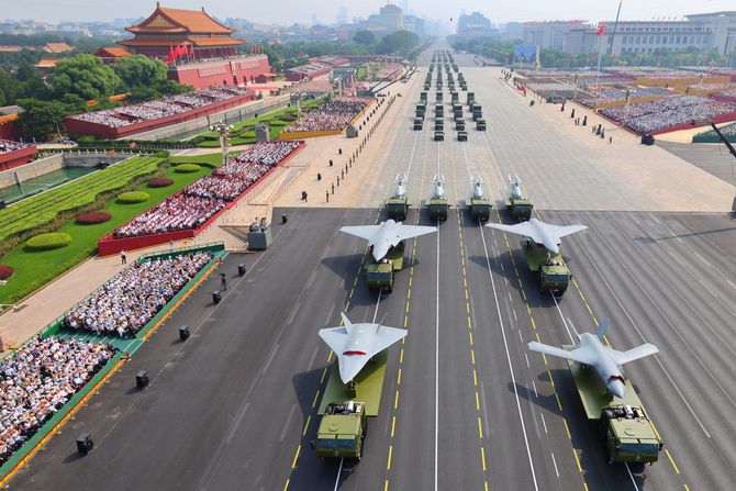 Kina Peking parada