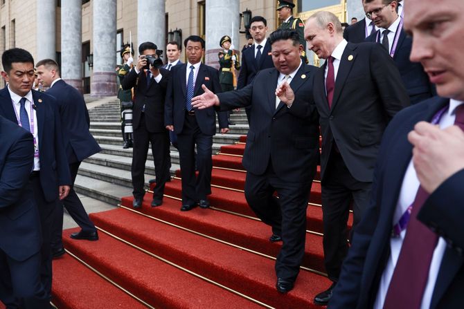 Vladimir Putin Kim Džong Un vojna parada Kina Peking Vladimir Putin Kim Džong Un vojna parada Kina Peking