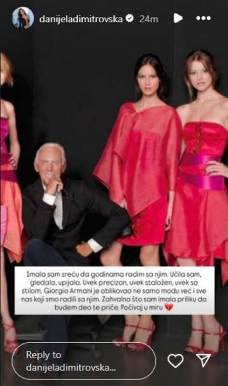 Danijela Dimitrovska, Đorđe Armani Danijela Dimitrovska, Đorđe Armani