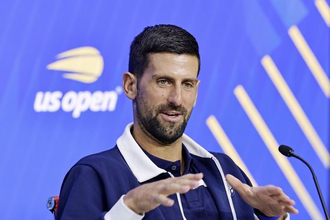Novak Đoković, konferencija, press, novinari, US Open 2025 Novak Đoković, konferencija, press, novinari, US Open 2025