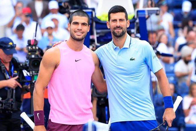 Karlos Alkaraz, Novak Đoković, US Open 2025