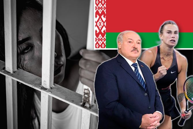 Sabalenka Lukašenko, beloruska zastava Sabalenka Lukašenko, beloruska zastava