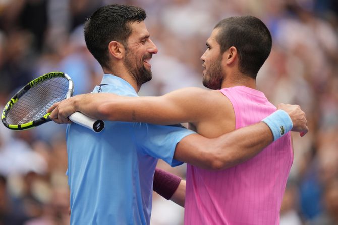 Novak Đoković, Karlos Alkaraz, US Open 2025