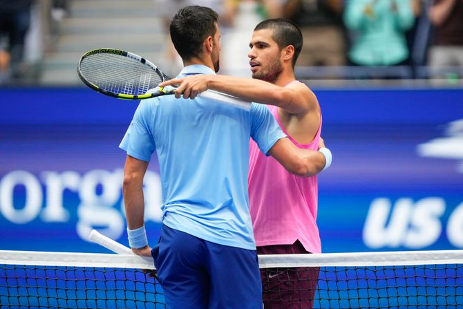Novak Đoković, Karlos Alkaraz, US Open 2025