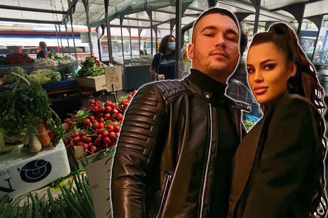tezga na pijaci, Mirko Šijan i Bojana Rodić Šijan tezga na pijaci, Mirko Šijan i Bojana Rodić Šijan