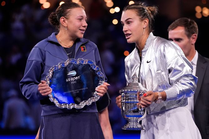Amanda Anisimova i Arina Sabalenka Amanda Anisimova i Arina Sabalenka